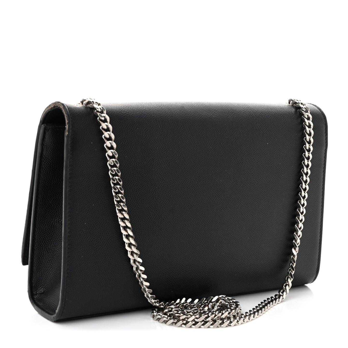 Grain De Poudre Medium Classic Monogram Kate Satchel Black