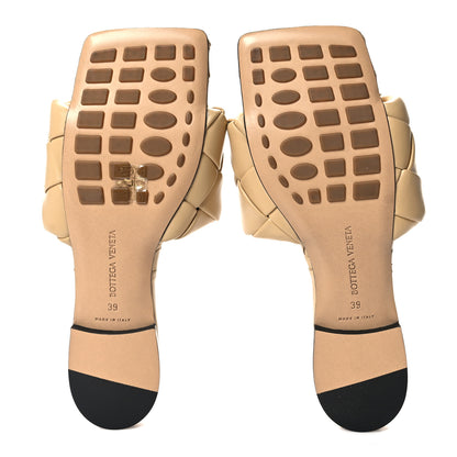 Bottega Veneta Nappa Maxi Intrecciato Lido Flat Sandals 39 Cane Sugar 5 of 7