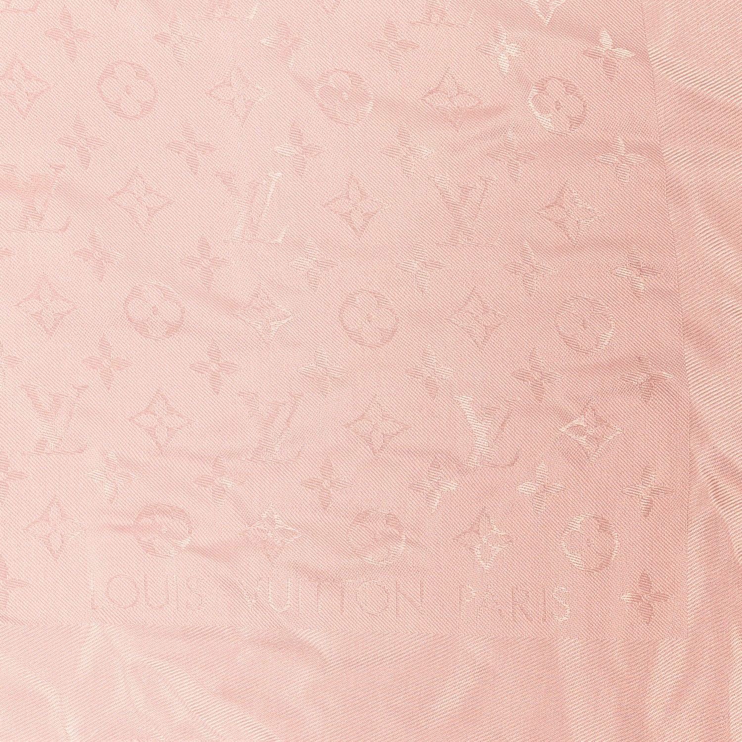 Louis Vuitton Silk Wool Monogram Shawl Rose 3 of 4