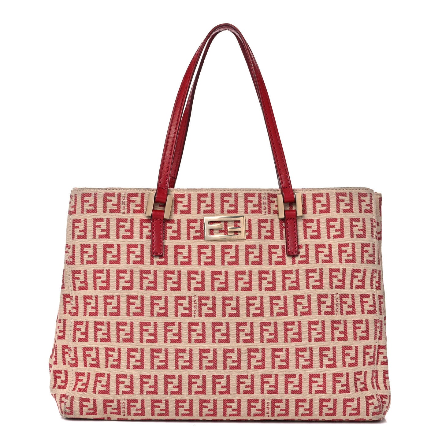 Zucchino Vitello Tote Beige Red