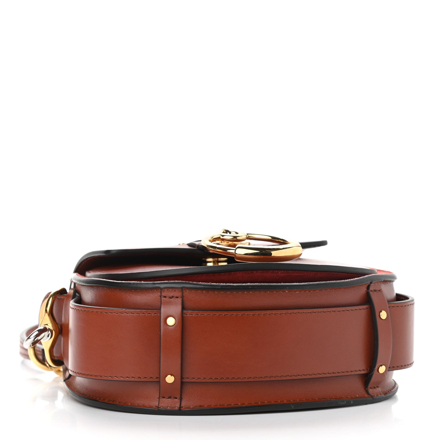 Calfskin Small Tess Bag Sepia Brown
