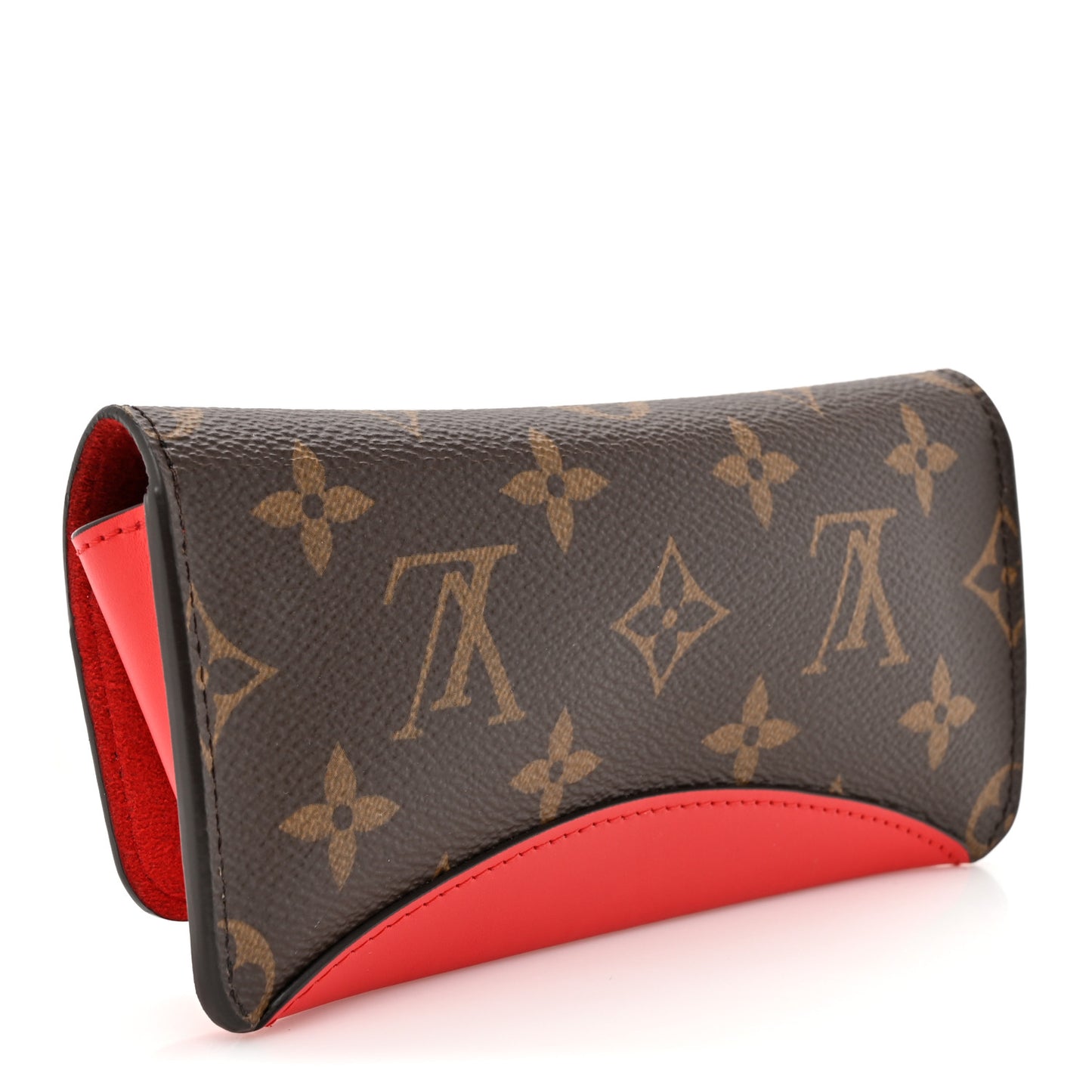 Monogram Woody Glasses Case Rouge