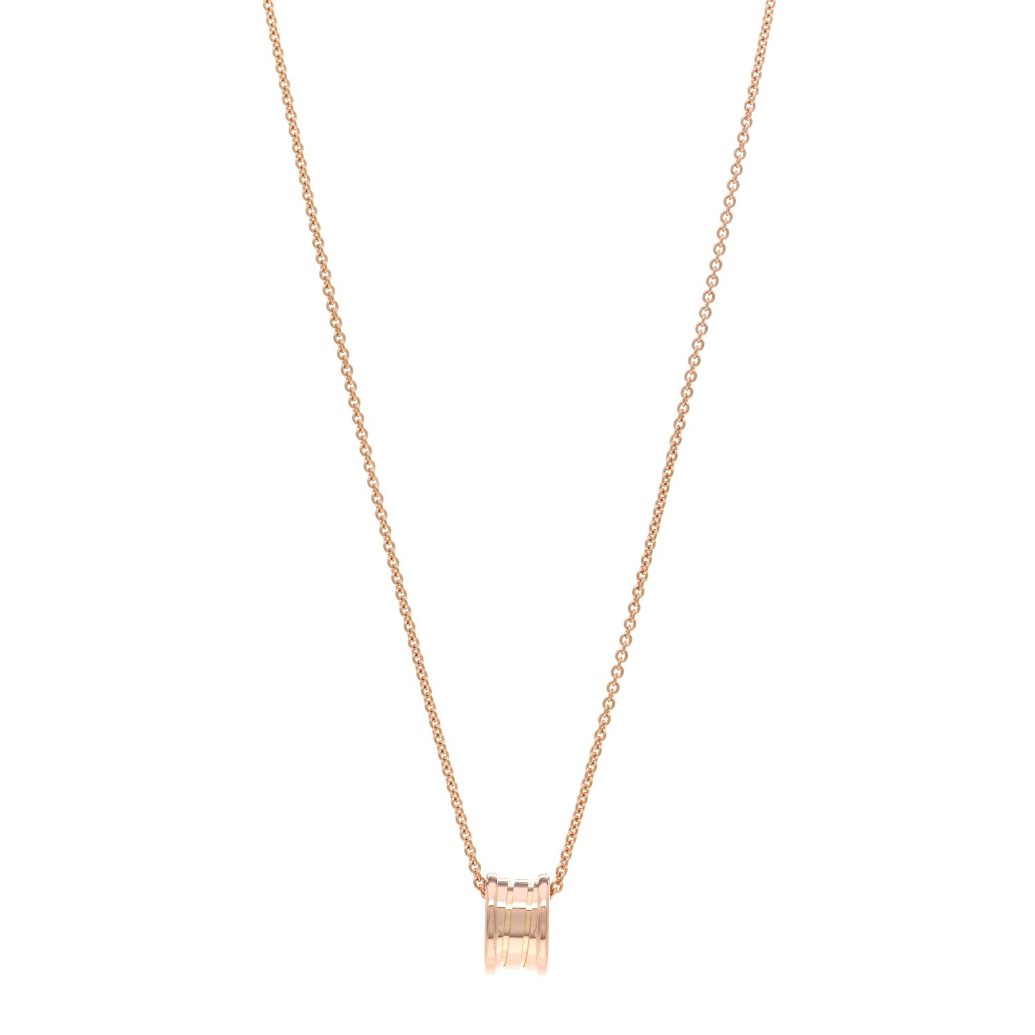 Bulgari 18K Rose Gold B.Zero1 Pendant Necklace 1 of 6