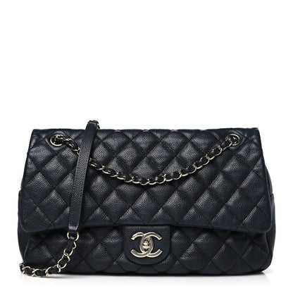 Chanel Caviar Quilted Jumbo Easy Flap Black 1 of 13