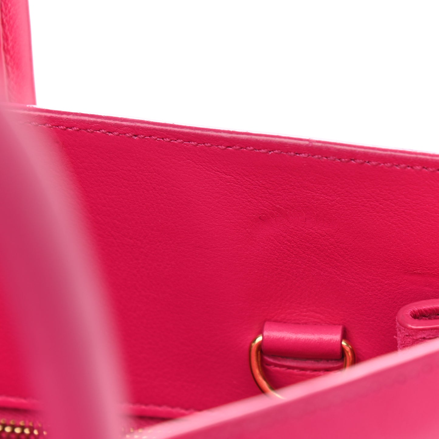 Calfskin Small Sac De Jour Lipstick Fuchsia