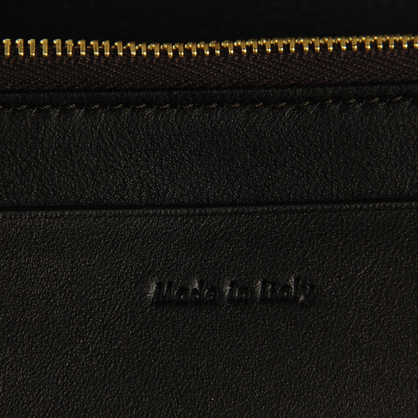 Smooth Calfskin Pocket Tri-Fold Multifunction Envelope Flap Wallet Dark Rust