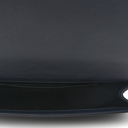 Saint Laurent Calfskin Monogram Large Belle De Jour Clutch Navy 5 of 8