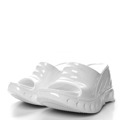 Givenchy Rubber Marshmallow Wedge Slides 37 White 3 of 10