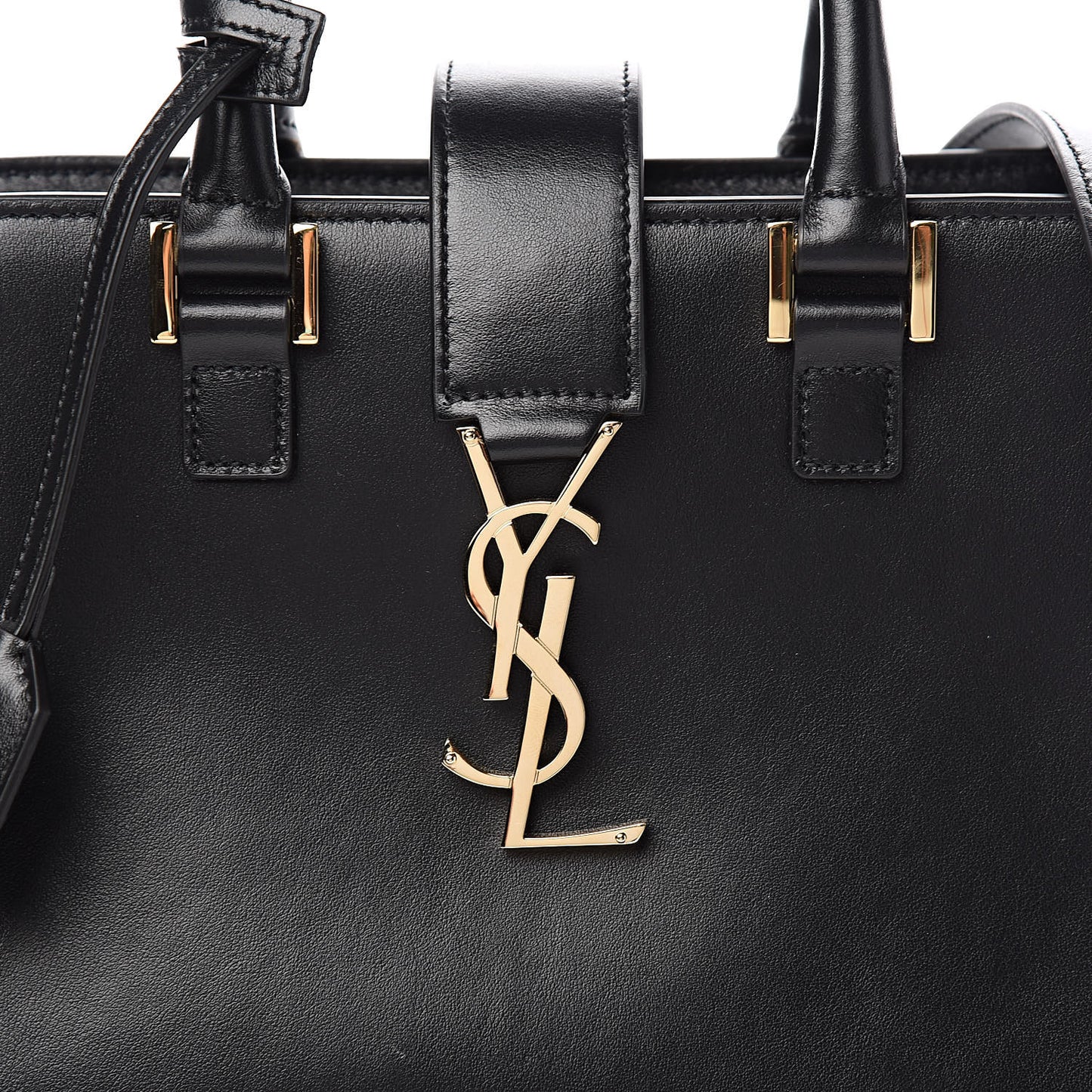 Calfskin Monogram Baby Cabas Black