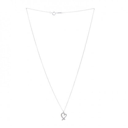 Tiffany 18K White Gold Diamond Mini Paloma Picasso Loving Heart Pendant Necklace 3 of 6