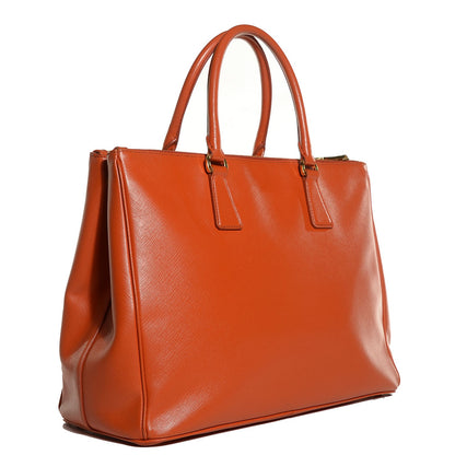 Prada Saffiano Large Galleria Double Zip Tote Papaya 3 of 11