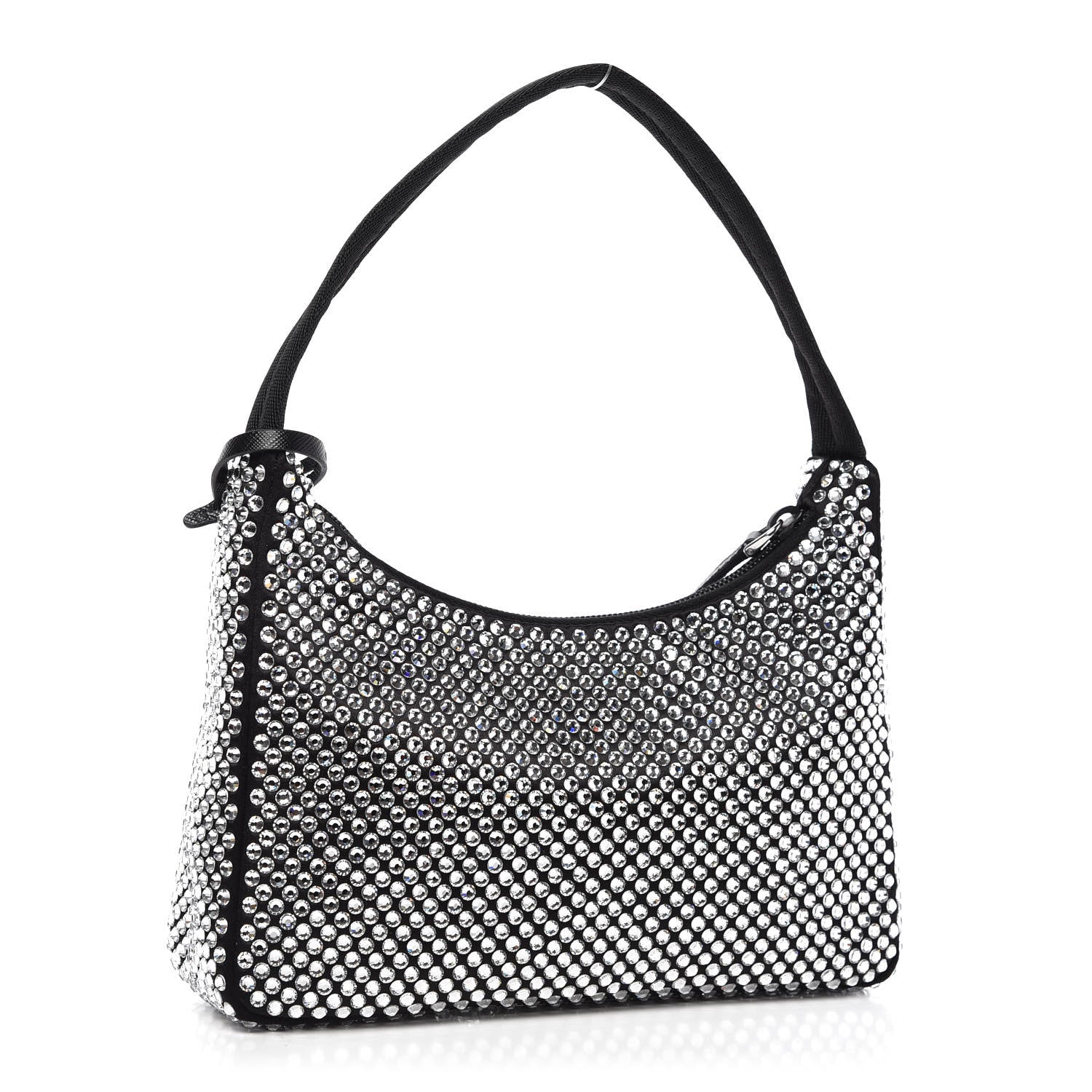 Prada Satin Crystal Mini Re-Edition 2000 Bag Cristal 3 of 12