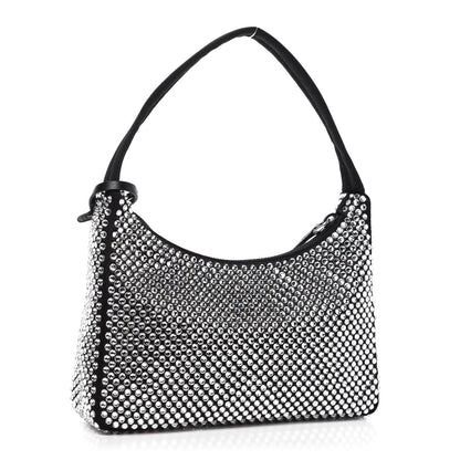 Prada Satin Crystal Mini Re-Edition 2000 Bag Cristal 3 of 12