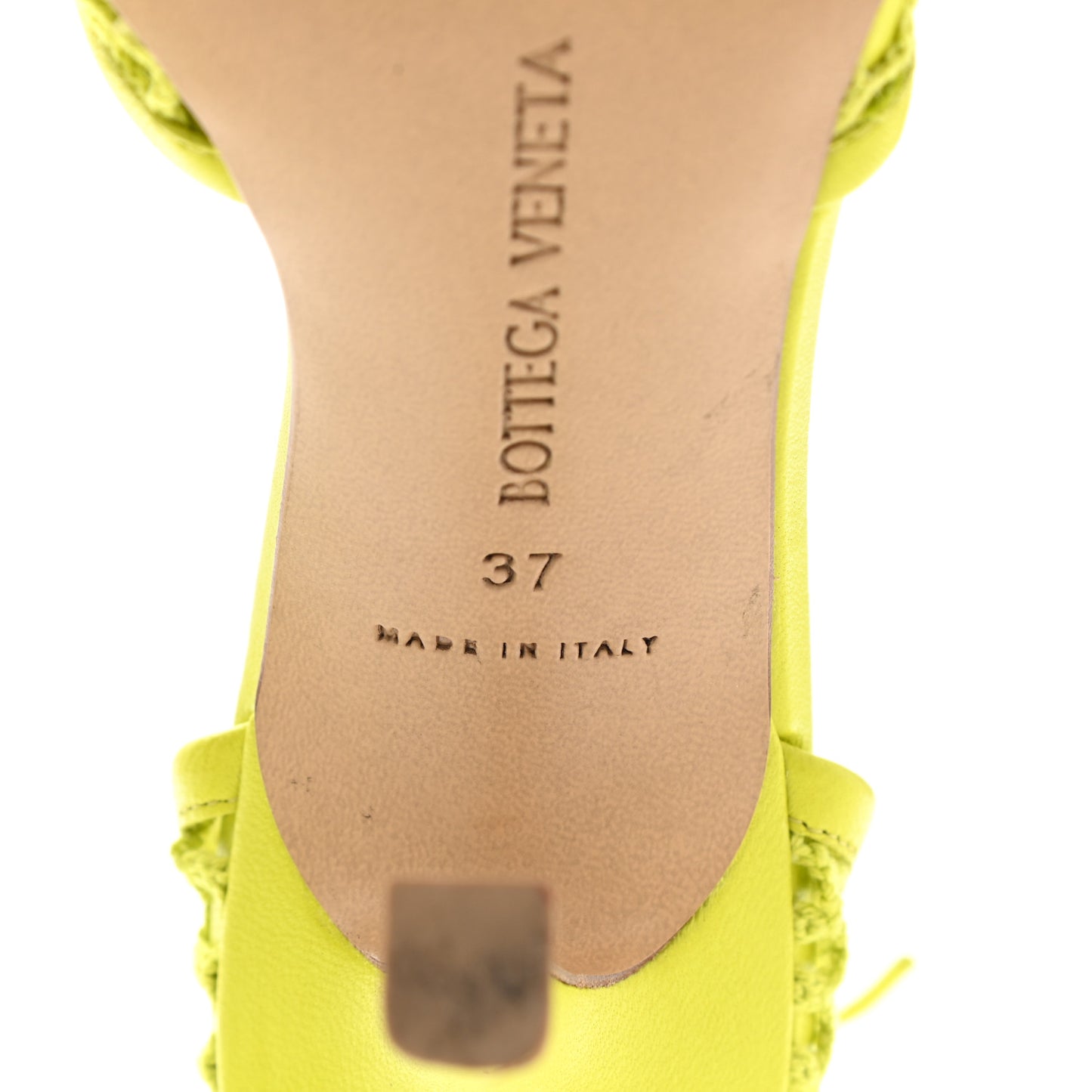 Mesh Nappa Stretch Ankle Tie Sandals 37 Kiwi