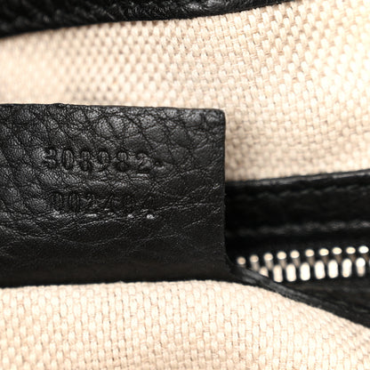 Gucci Pebbled Calfskin Studded Medium Soho Chain Shoulder Bag Black 7 of 11