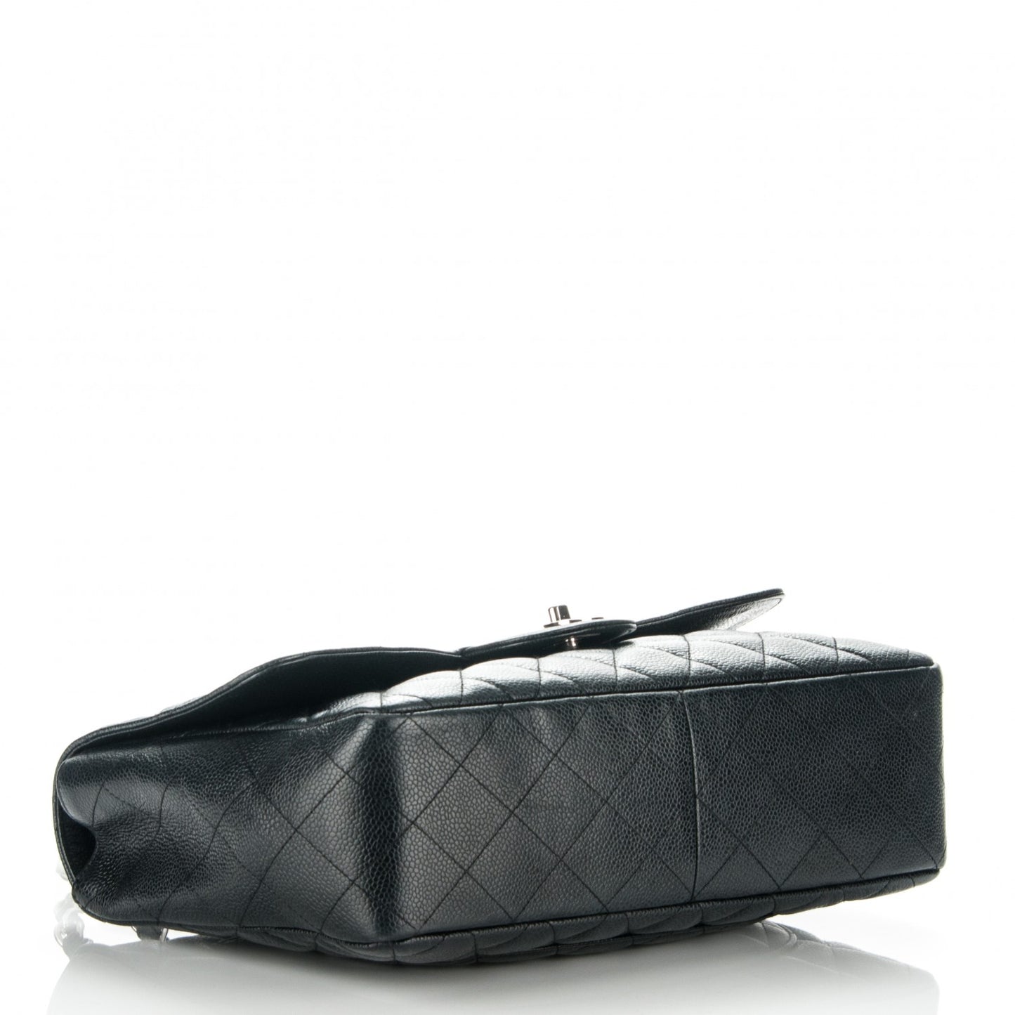 Caviar Quilted Jumbo Single Flap Black