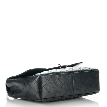 Chanel Caviar Quilted Jumbo Single Flap Black 4 of 7