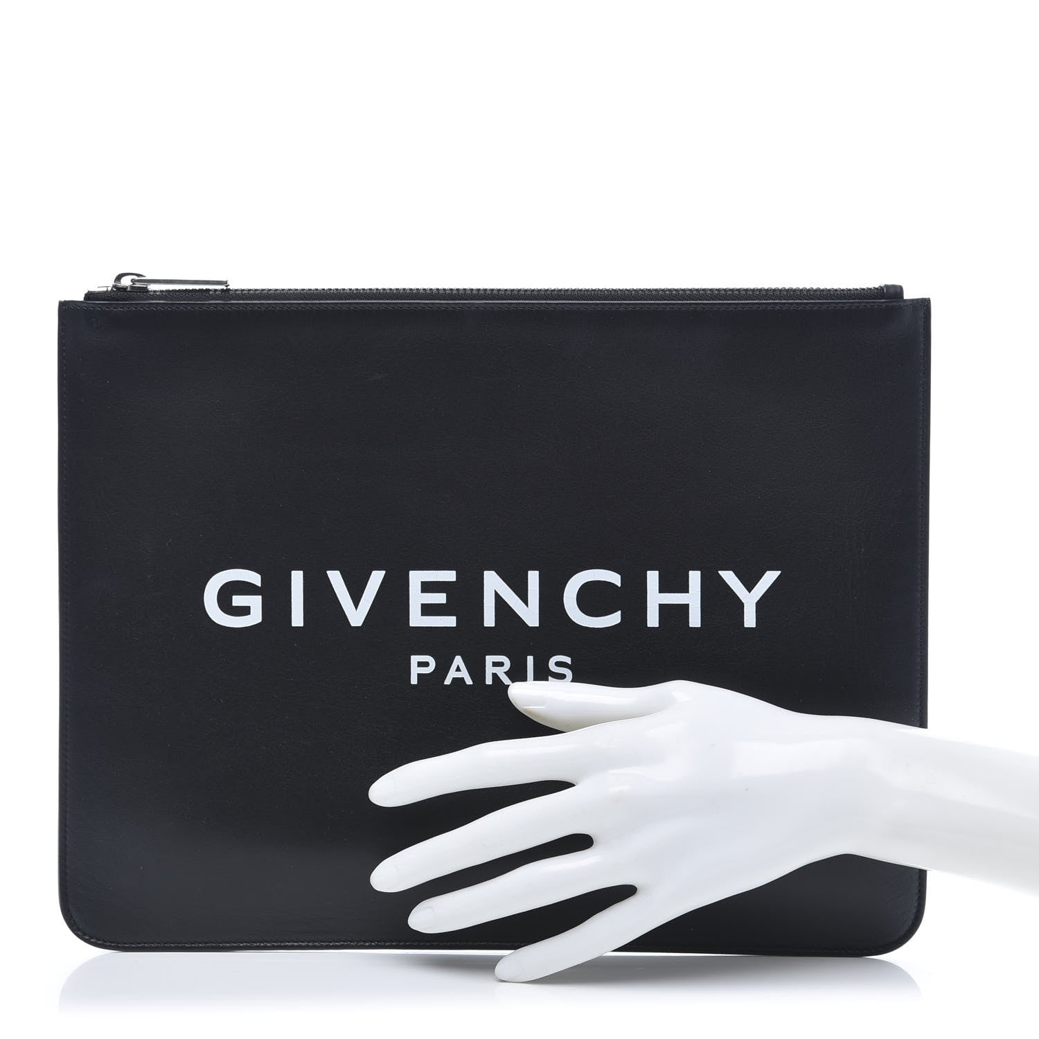 Givenchy Calfskin Large Logo Pouch Black 2 of 10