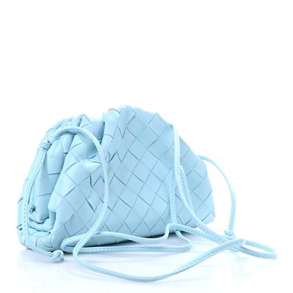 Bottega Veneta Nappa Intrecciato The Mini Pouch Topazio Silver 3 of 7