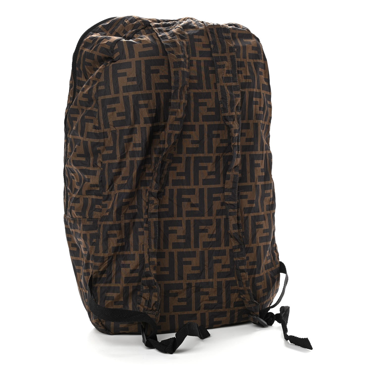 Fendi Calfskin FF 1974 Embossed Help Bag Maya Black 5 of 15
