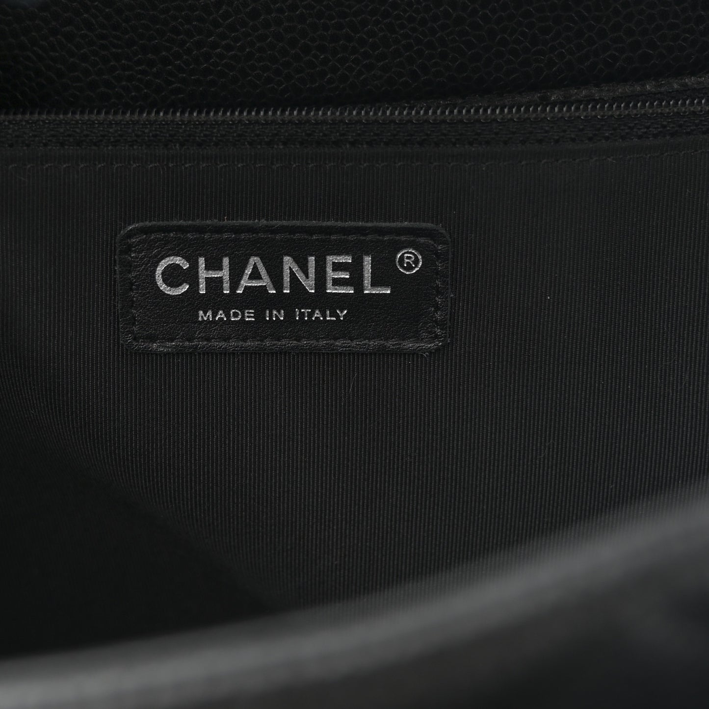 Caviar Quilted Flap Tote Black