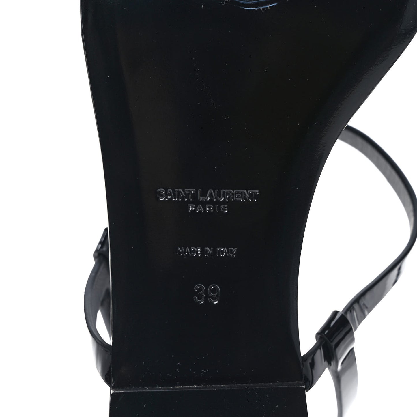 Calfskin Cassandra Monogram Sandals 39 Black