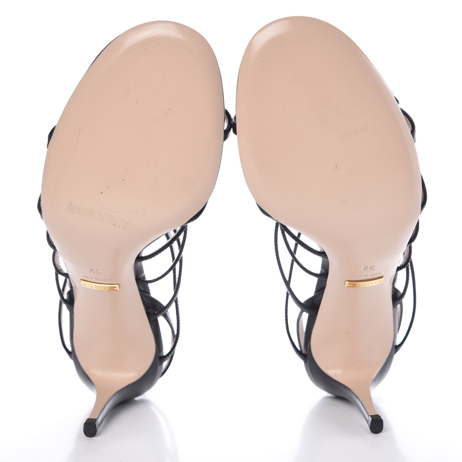 Gucci Malaga Kid Aneta Ladder-Strap Sandals 39 Black 6 of 8