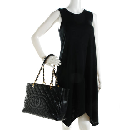 Chanel Caviar Quilted Grand Shopping Tote GST Black 2 of 7