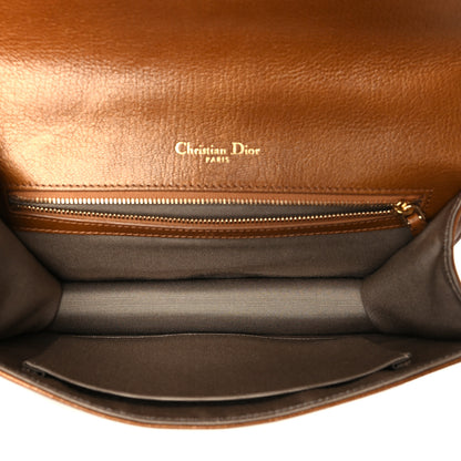 Christian Dior Grained Calfskin Medium Diorama Flap Bag Brown 5 of 10