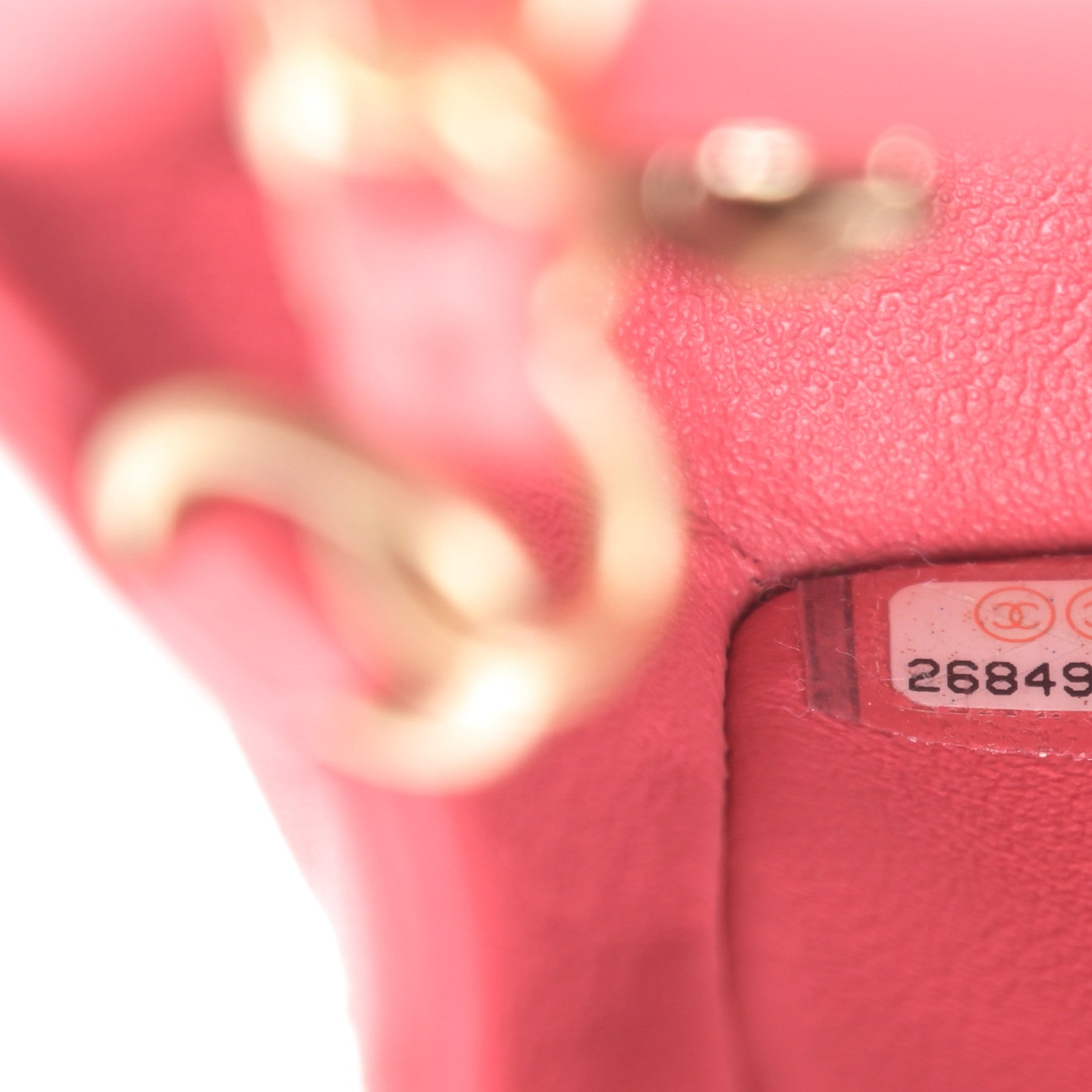 Chanel Lambskin Quilted Studded Mini Rectangular Flap Pink 7 of 11