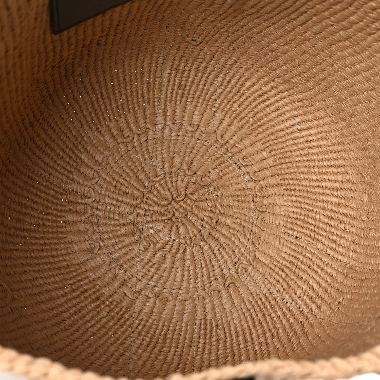 Chloe Raffia Calfskin Crocodile Embossed Large Woody Tote Black 5 of 9