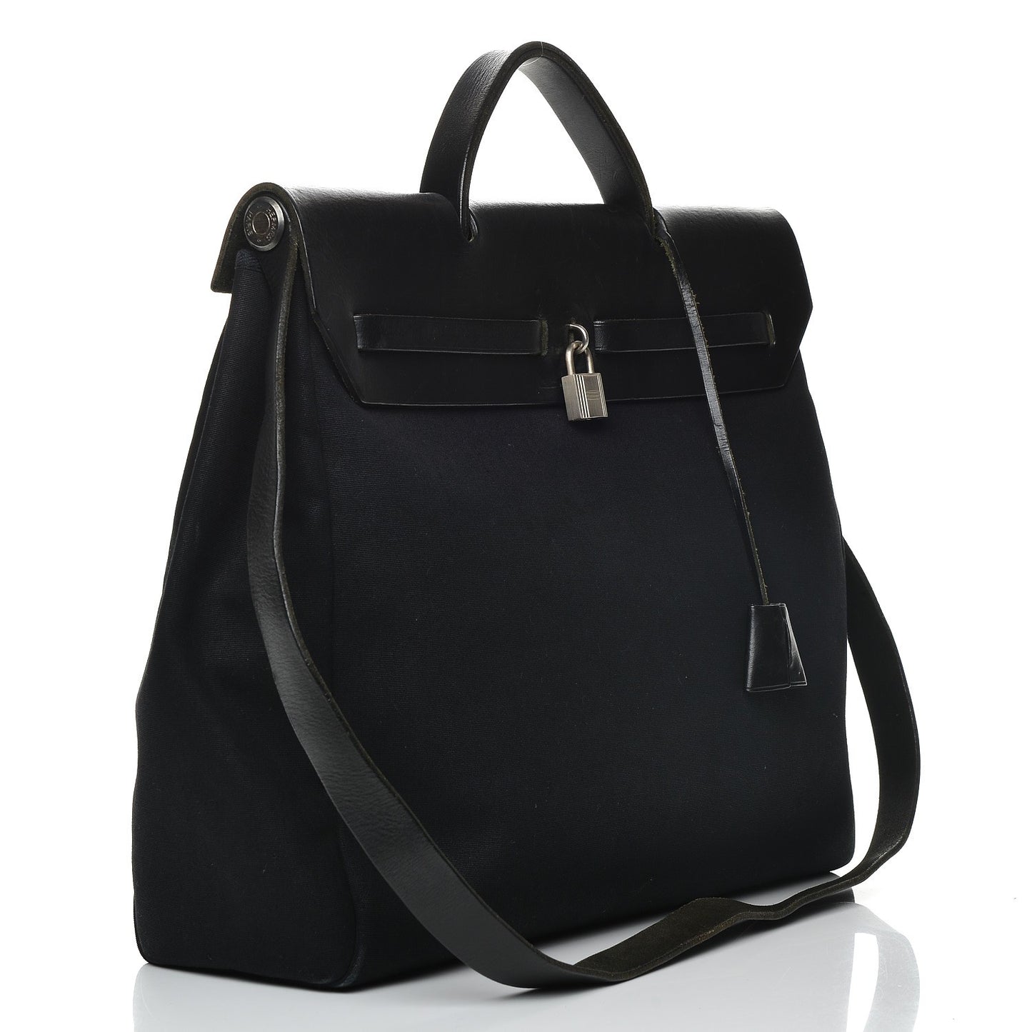 Toile Vache Calfskin Herbag 39 MM Black