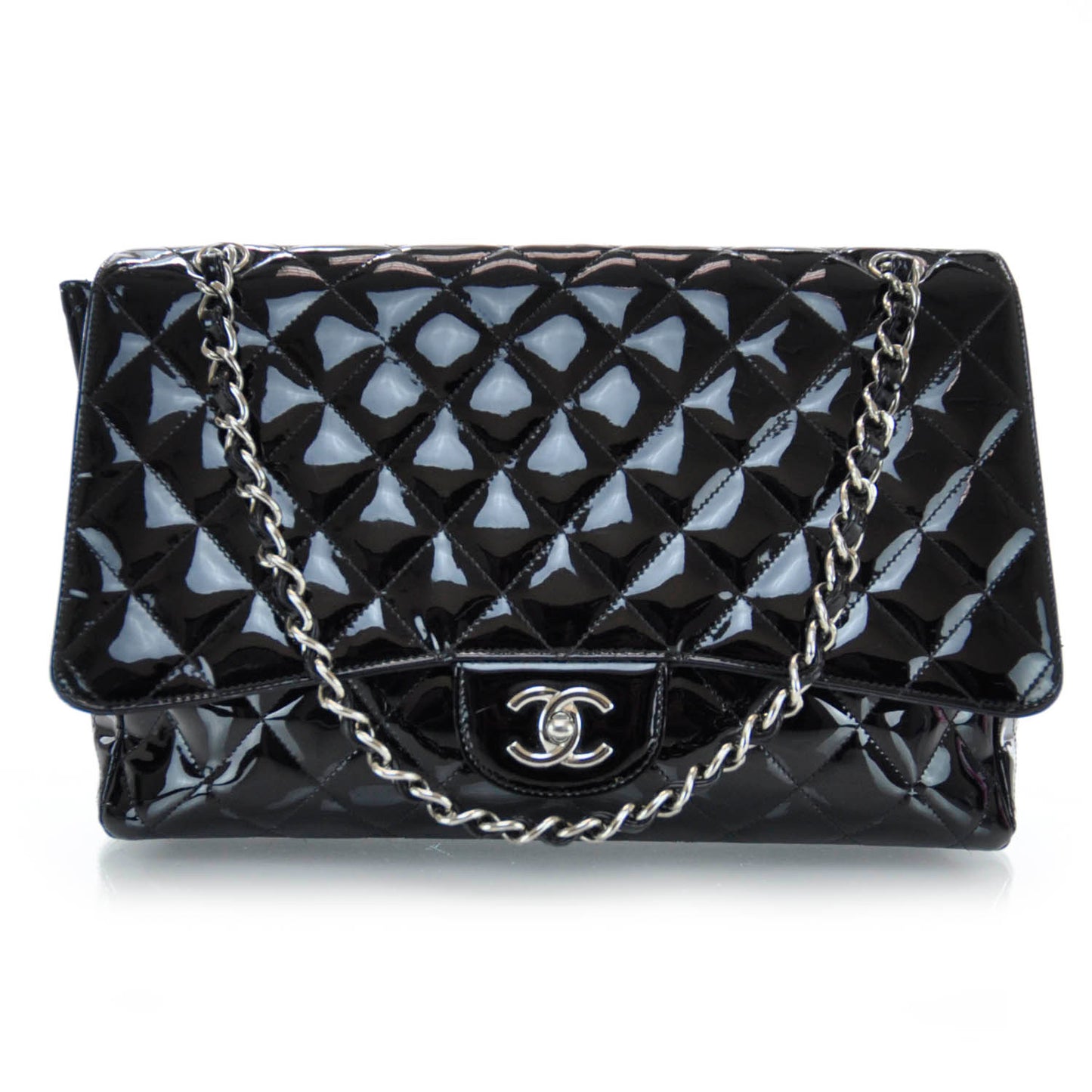 Patent Maxi Single Flap Black
