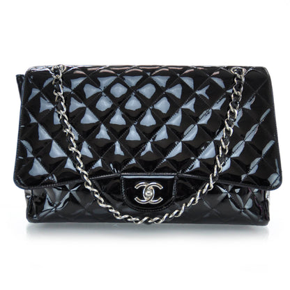Chanel Patent Maxi Single Flap Black 1 of 9