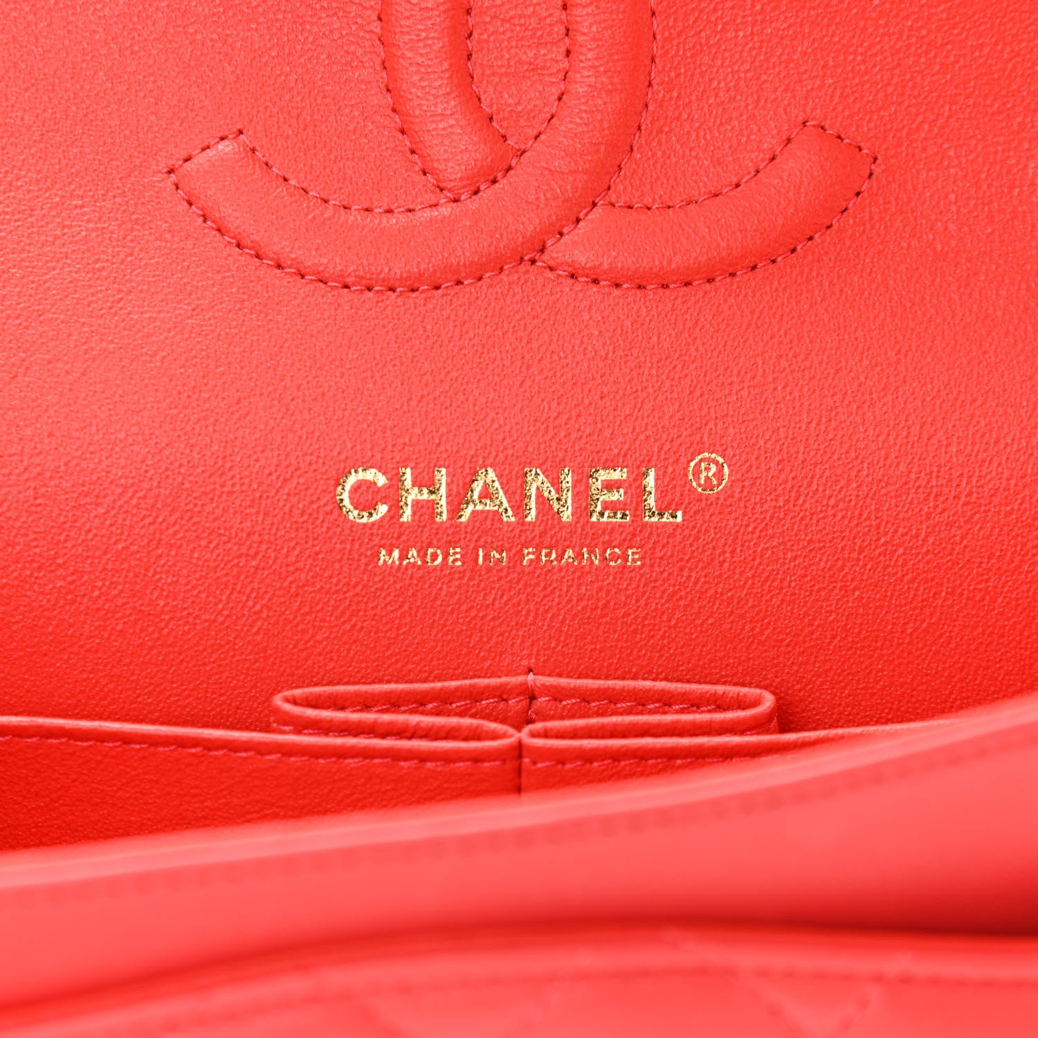Chanel Lambskin Quilted Medium Double Flap Red 5 of 16