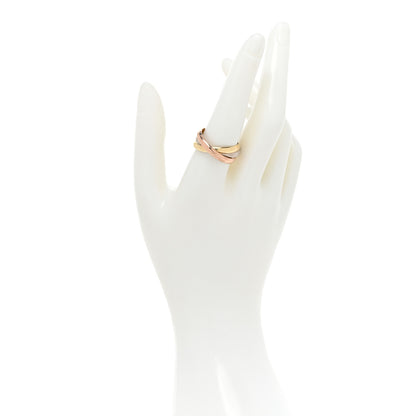 Cartier 18K Pink Yellow White Gold Classic Trinity Ring 61 9.5 2 of 4