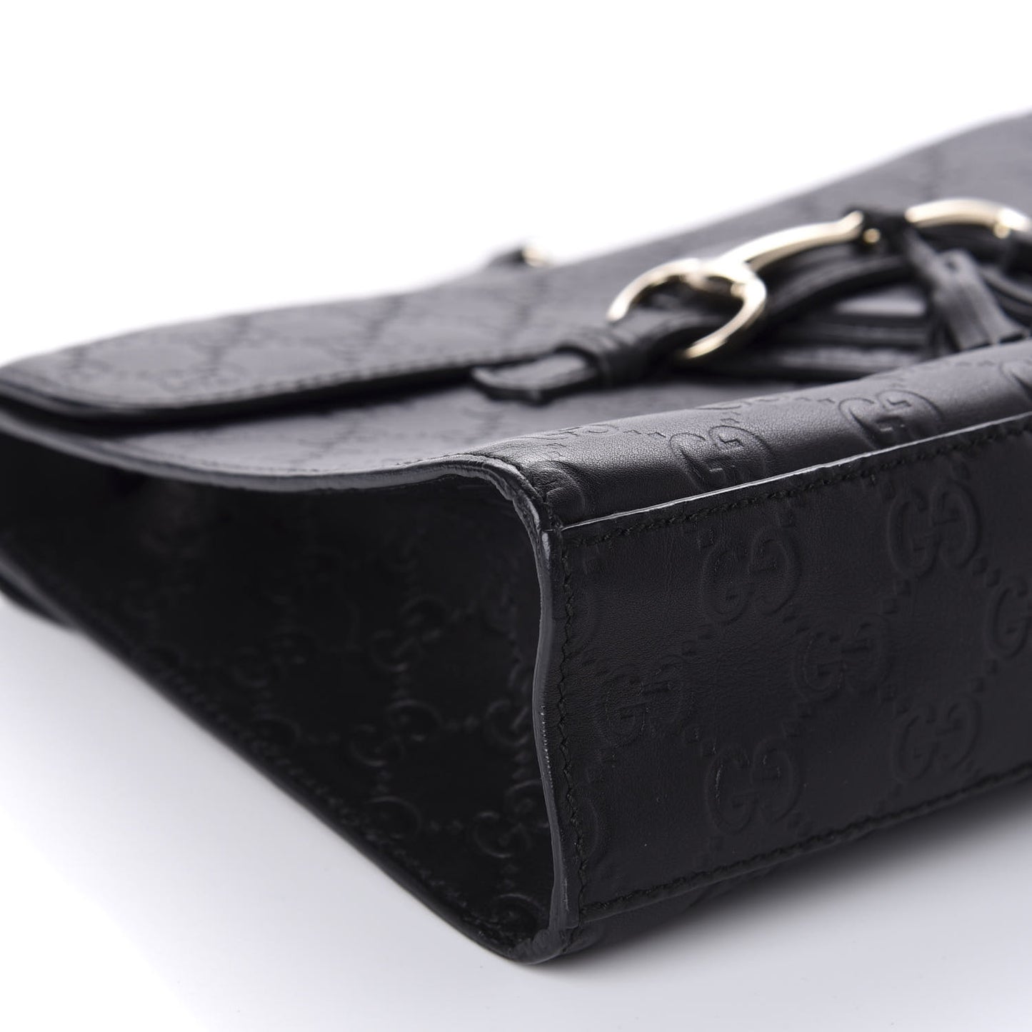 Guccissima Medium Emily Chain Shoulder Bag Black