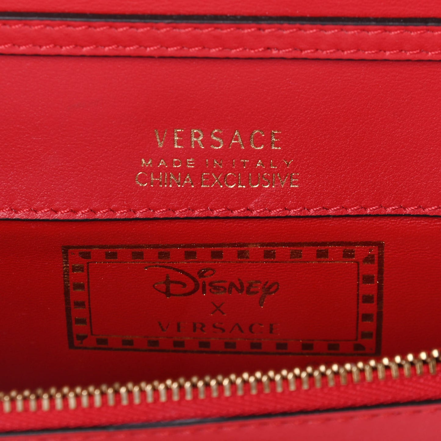 X DISNEY Nappa Cinderella Print Chain Wallet Multicolor