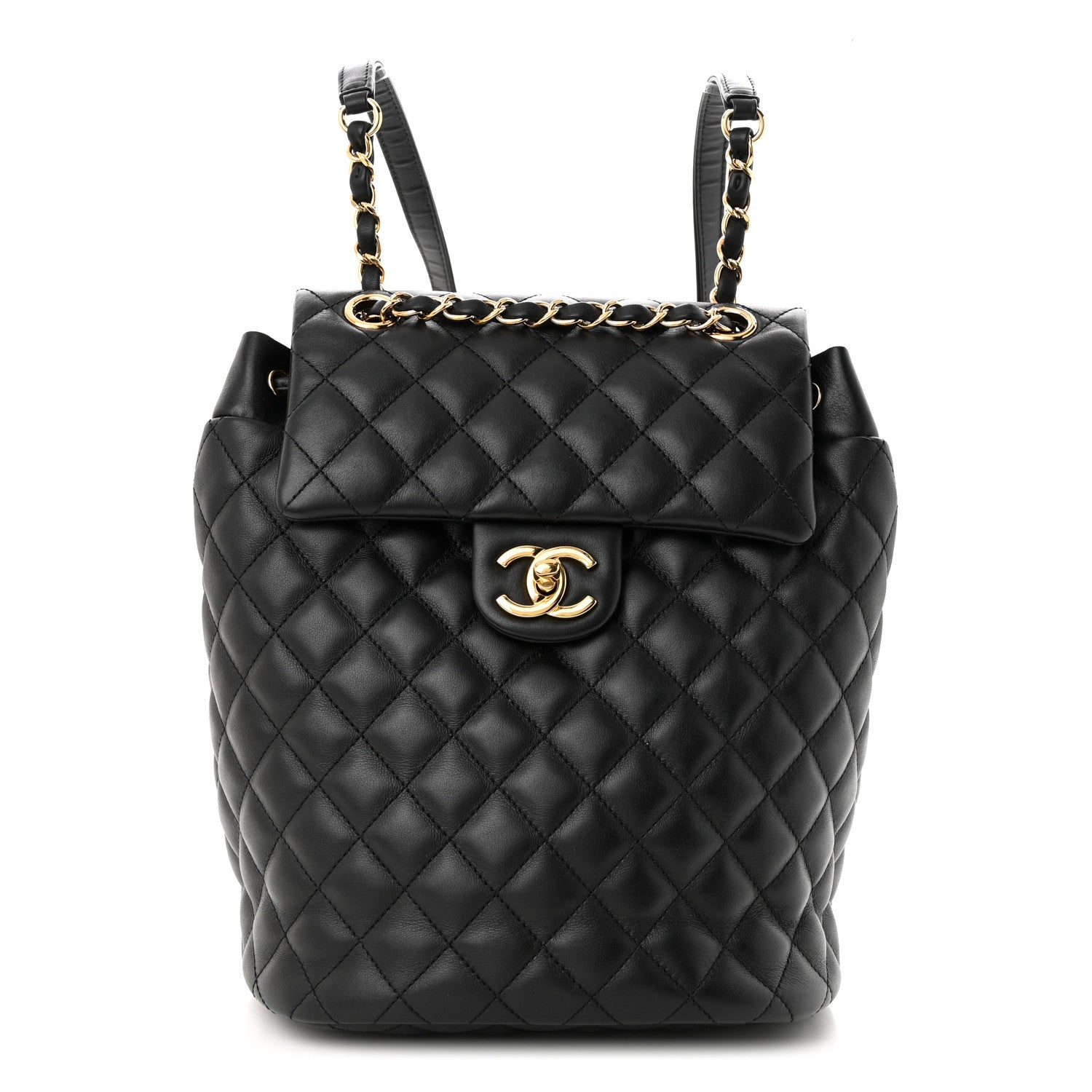Chanel Lambskin Quilted Small Urban Spirit Backpack Black 1 of 11