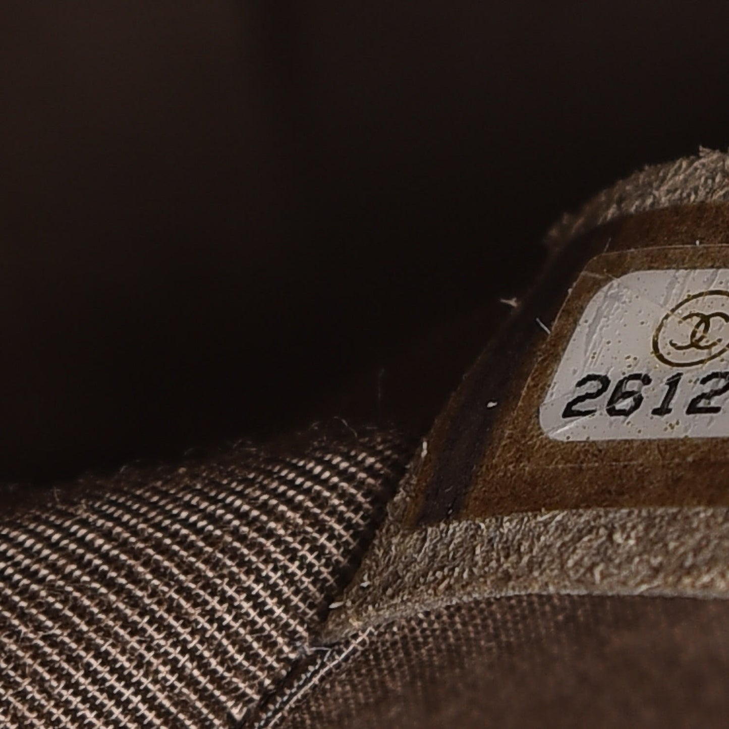 Calfskin Chevron Quilted Medium Statement Flap Khaki