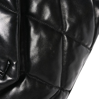 Saint Laurent SAINT LAURENT Lambskin Quilted Monogram Monochrome Medium Loulou Puffer Chain Satchel Black 11 of 11