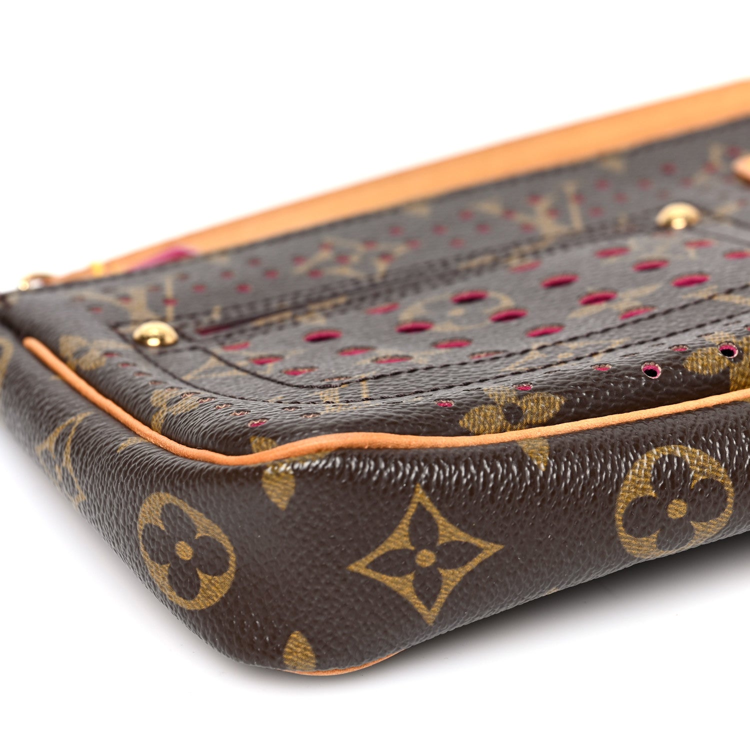 Louis Vuitton Monogram Perforated Pochette Accessories Bag Fuchsia 7 of 8