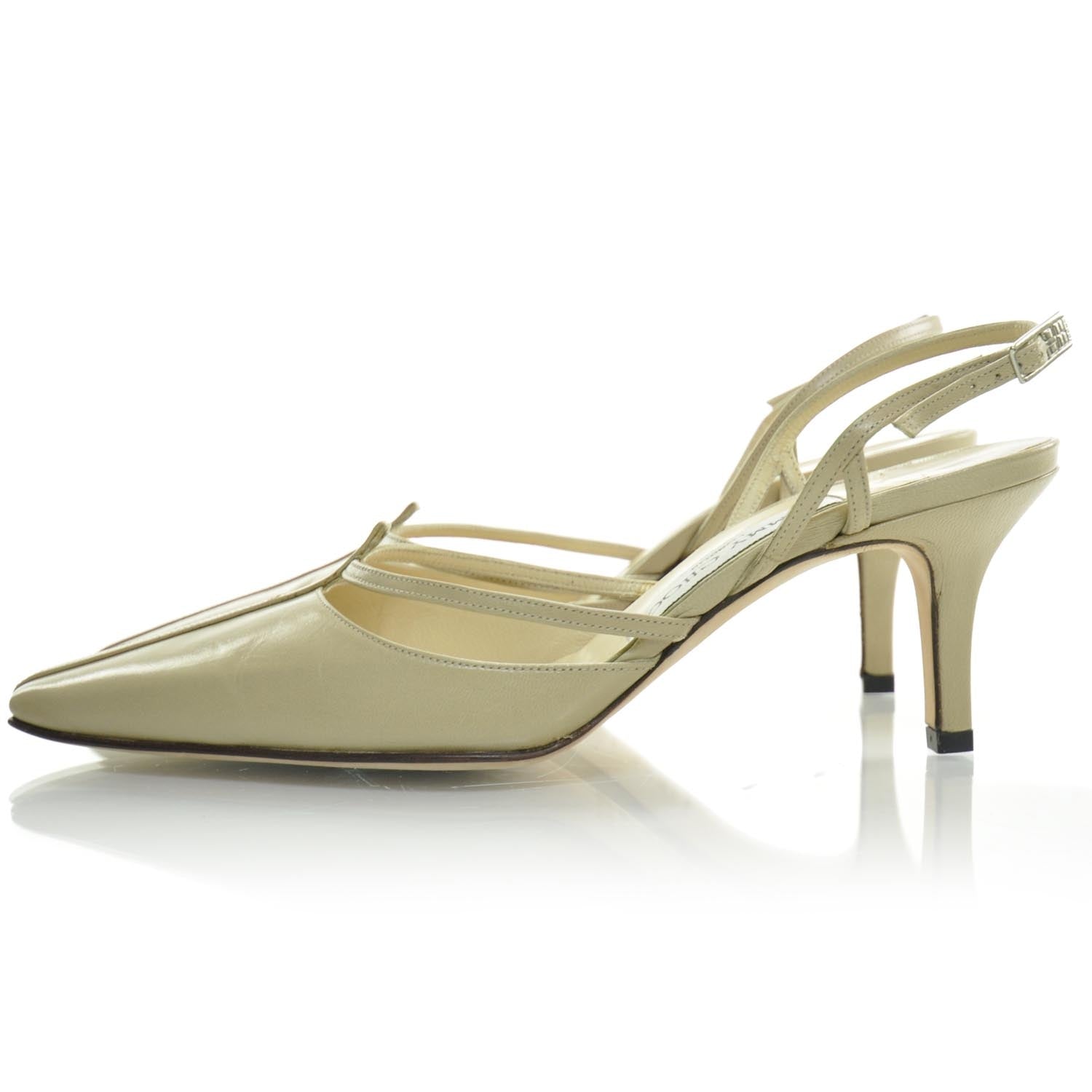 Jimmy Choo Leather Slingback Pumps 35.5 2 of 7