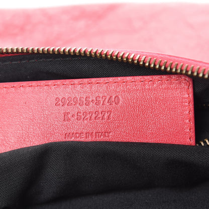 Balenciaga Agneau Classic Hardware Flat Handle Clutch Rose Thulian 7 of 9