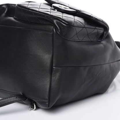 Chanel Lambskin Quilted Backpack Pocket Black 10 of 11