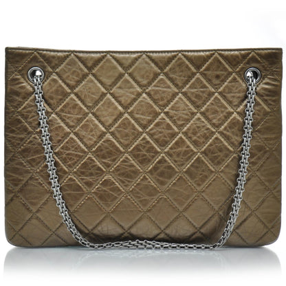 Chanel Aged Calfskin Reissue 2.55 Tote Bronze 4 of 9