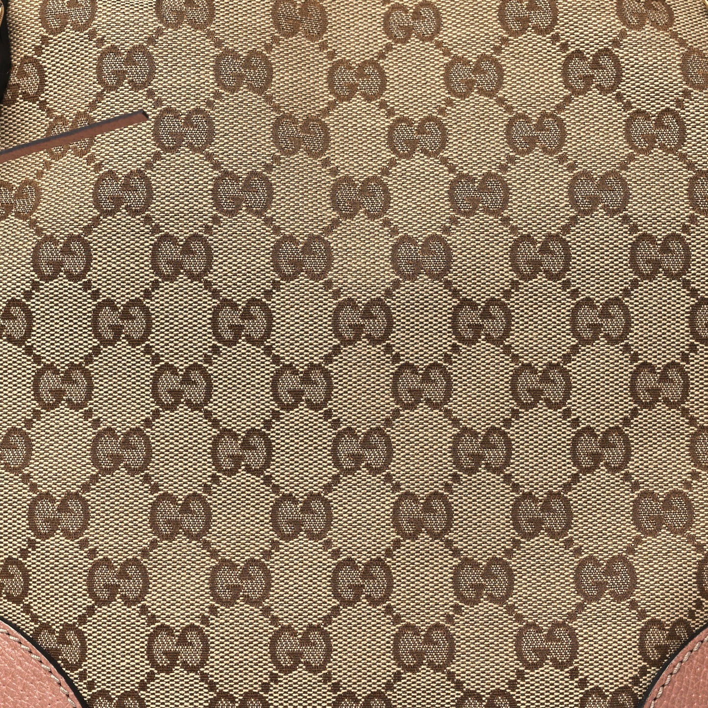 Monogram Medium Bree Foldover Tote Beige Soft Pink