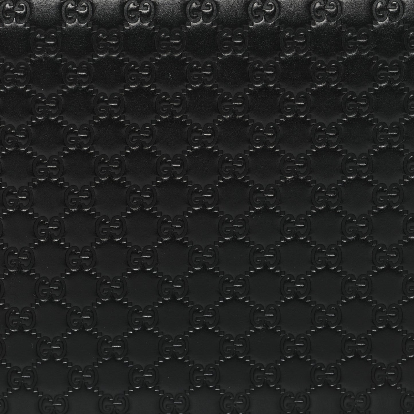 Microguccissima Zip Around Top Handle Travel Wallet Black