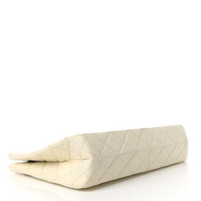 Chanel Aged Calfskin Quilted Reissue 2.55 Tote Ivory 4 of 12