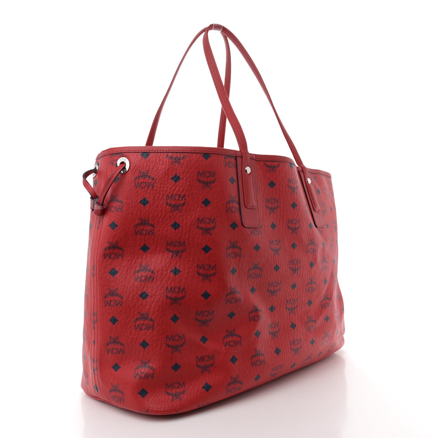 Visetos Large Liz Reversible Shopper Tote Ruby Red